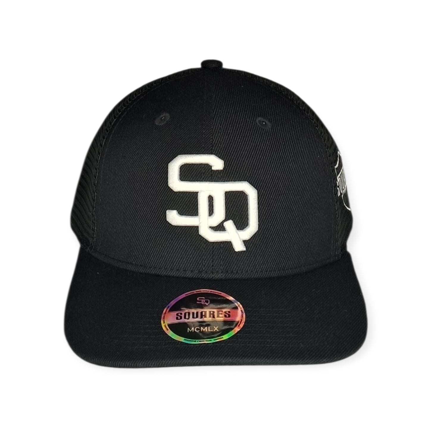 Squares Black Classic Adjustable Baseball Hat