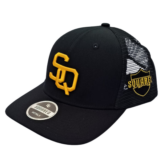 Squares Black Classic Adjustable Baseball Hat